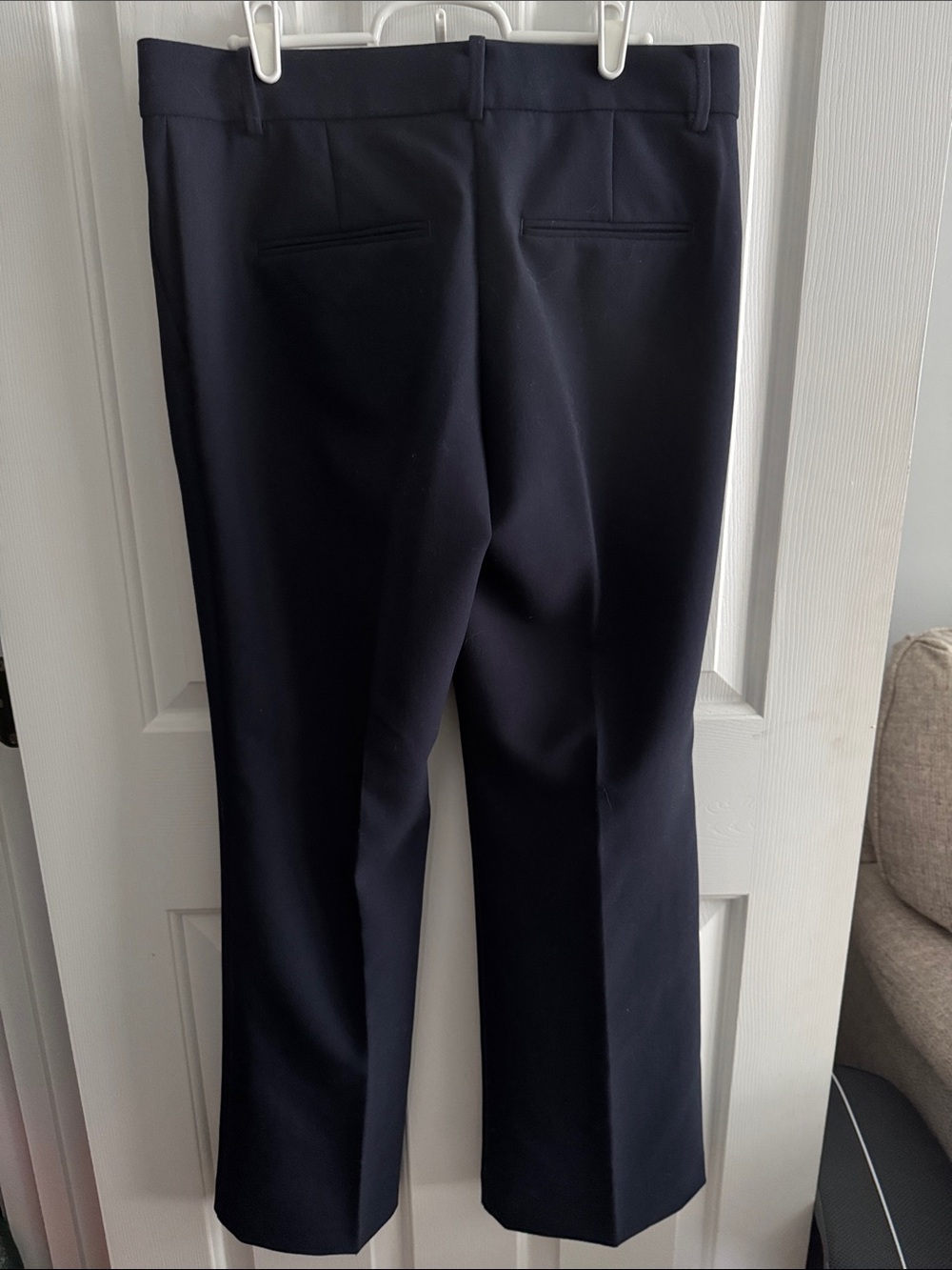 Ann Taylor Navy Straight-Leg Trousers - Picture 5 of 5